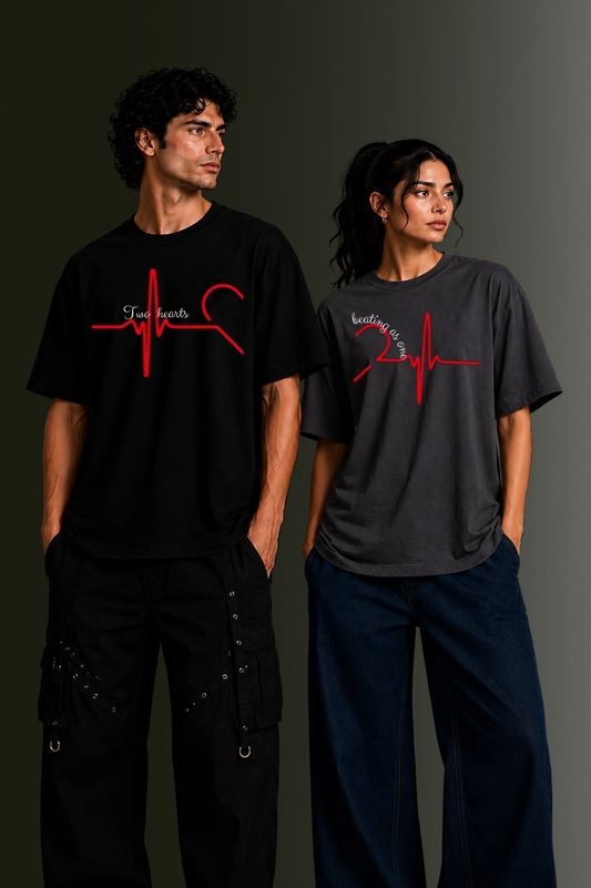 Matching Couple Printed T-Shirts | OUTPUFF