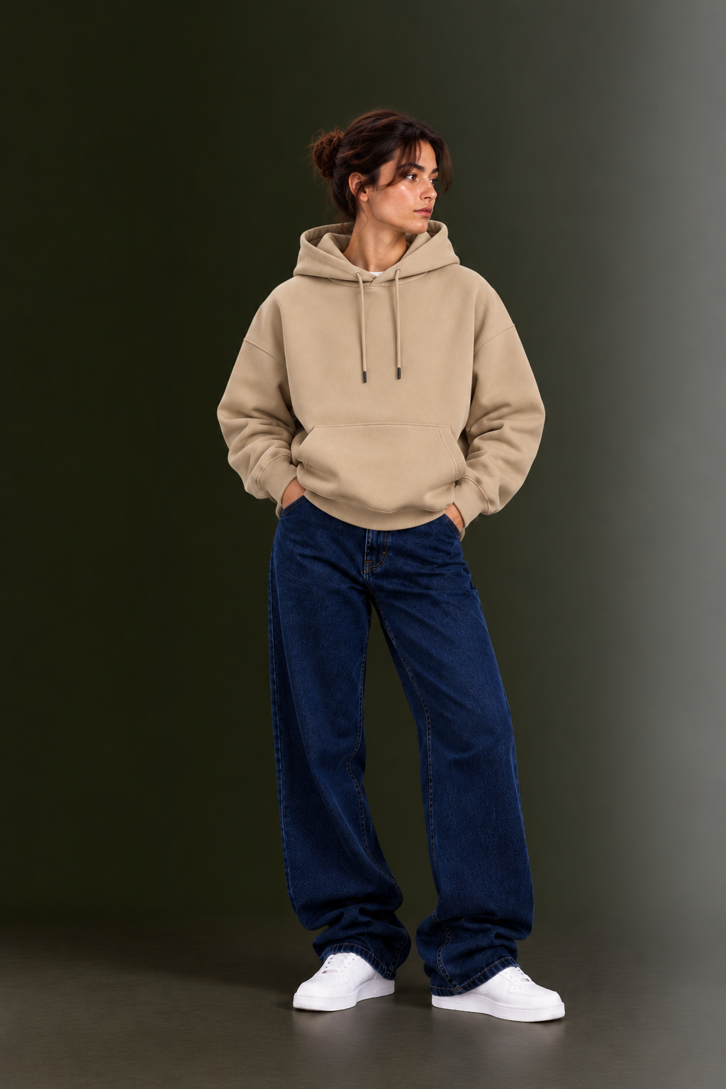 OUTPUFF Unisex Regular Fit Pullover Hoodie with Kangaroo Pocket