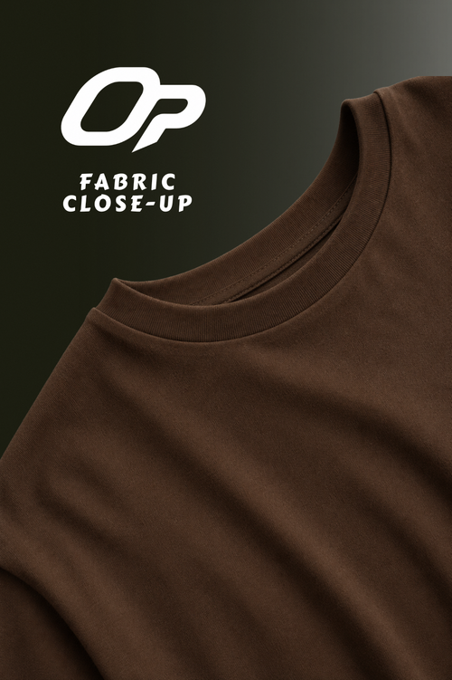 MENS DROP SHOULDER (BROWN)