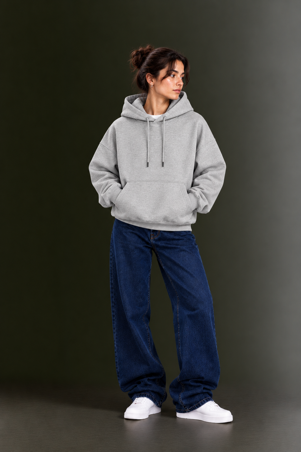OUTPUFF Unisex Regular Fit Pullover Hoodie with Kangaroo Pocket
