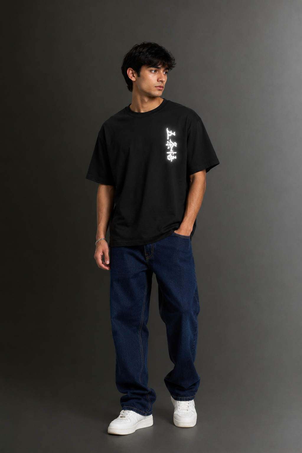 Men's Drop Shoulder Front & Back Printed T-Shirt | Graphic Tee | OUTPUFF