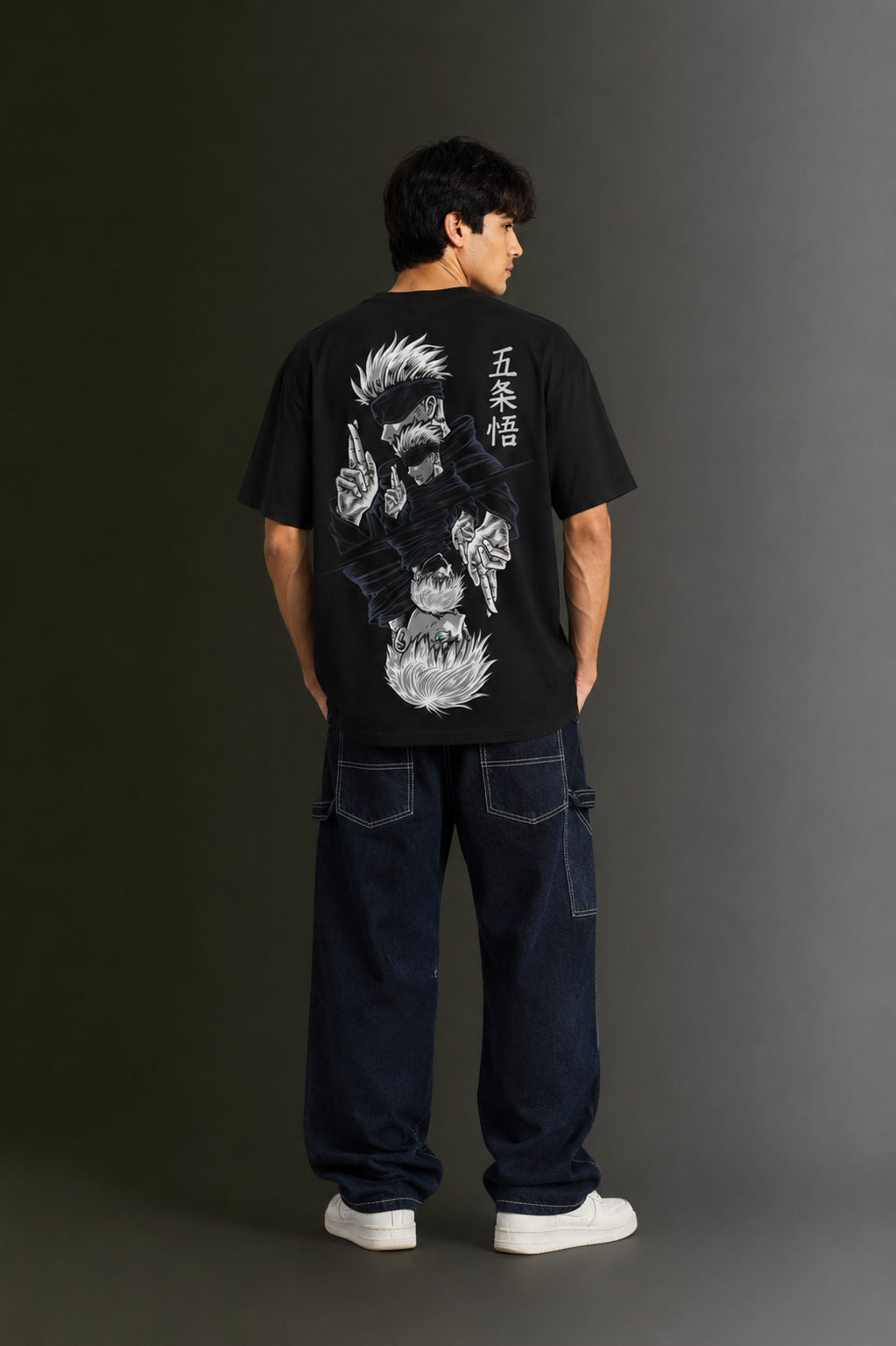 Men's Drop Shoulder Front & Back Printed T-Shirt | Graphic Tee | OUTPUFF
