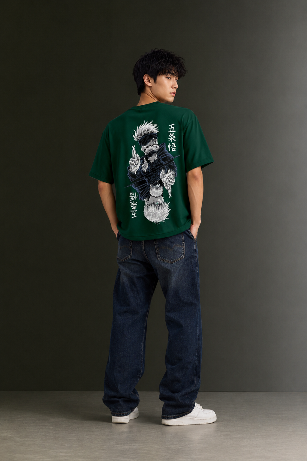 Men's Drop Shoulder Front & Back Printed T-Shirt | Graphic Tee | OUTPUFF