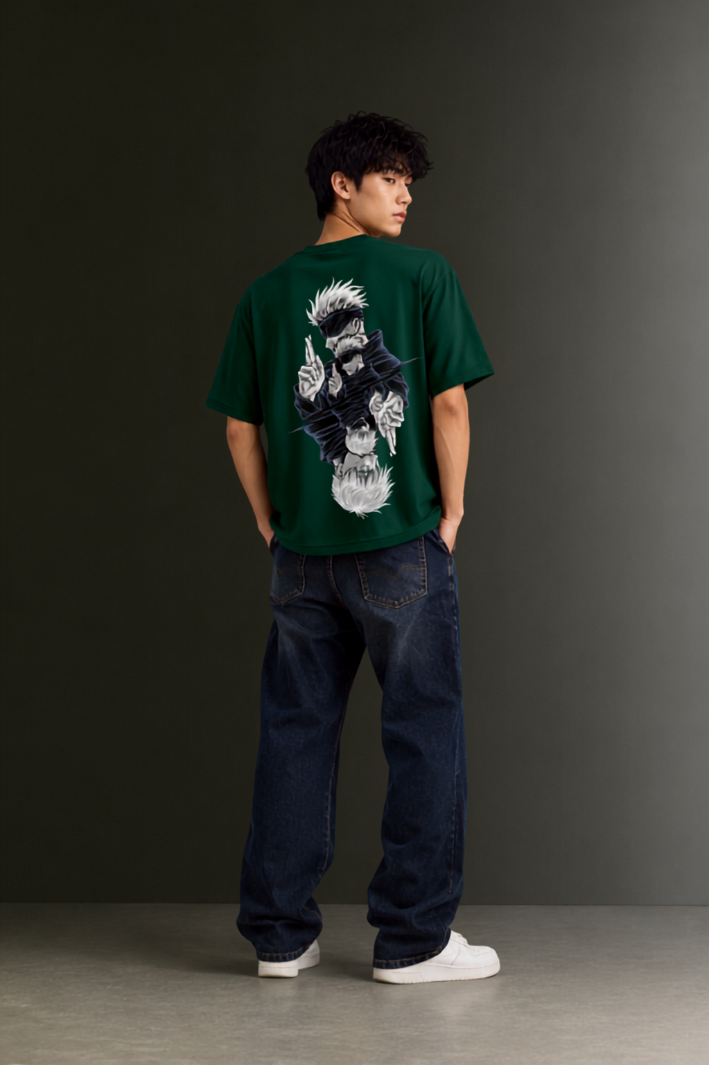Men's Drop Shoulder Front & Back Printed T-Shirt | Graphic Tee | OUTPUFF
