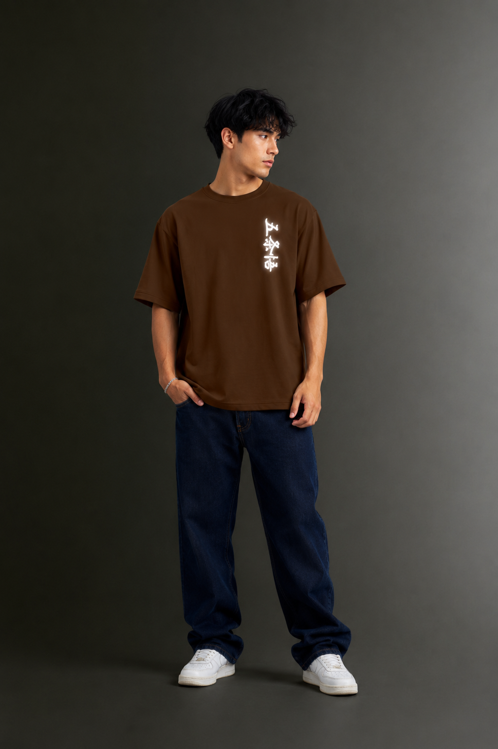 Men's Drop Shoulder Front & Back Printed T-Shirt | Graphic Tee | OUTPUFF