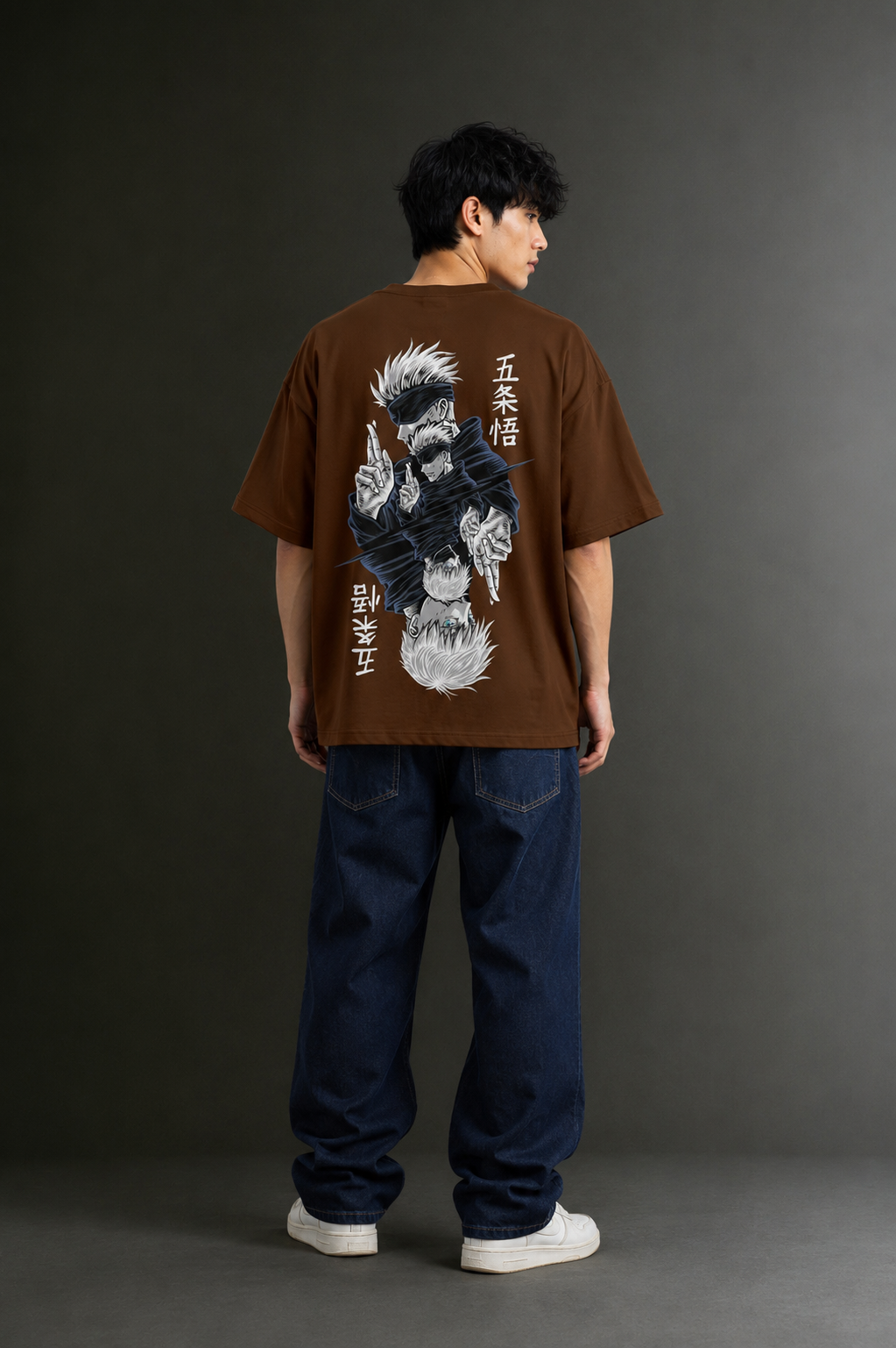 Men's Drop Shoulder Front & Back Printed T-Shirt | Graphic Tee | OUTPUFF