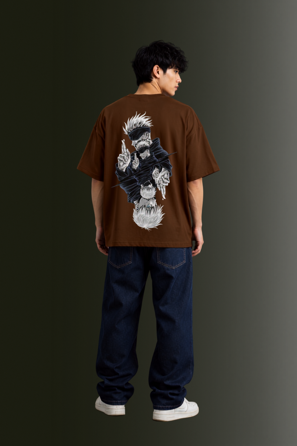 Men's Drop Shoulder Front & Back Printed T-Shirt | Graphic Tee | OUTPUFF