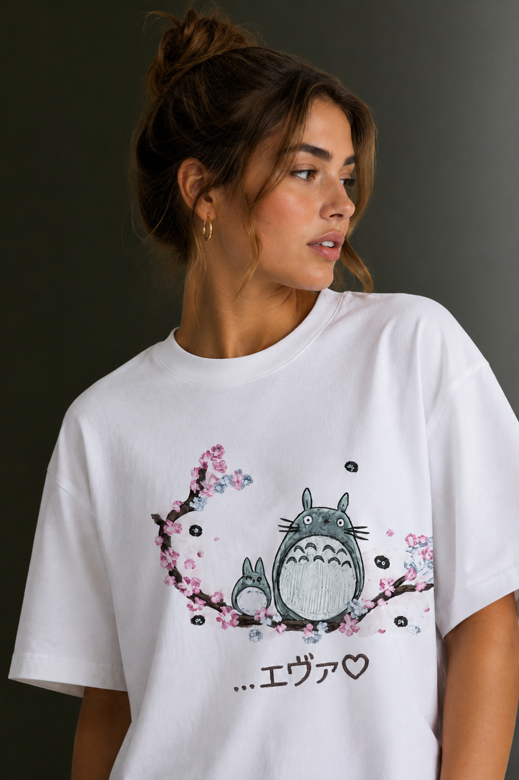Women Drop Shoulder Front Printed T-Shirt | OUTPUFF