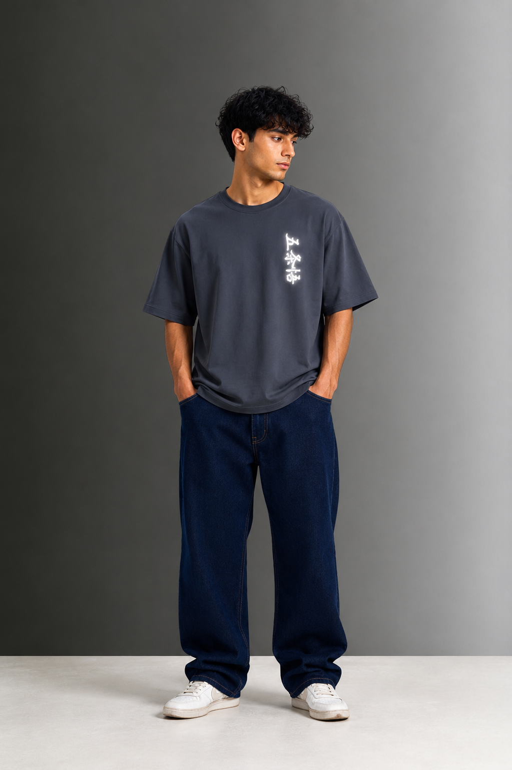 Men's Drop Shoulder Front & Back Printed T-Shirt | Graphic Tee | OUTPUFF