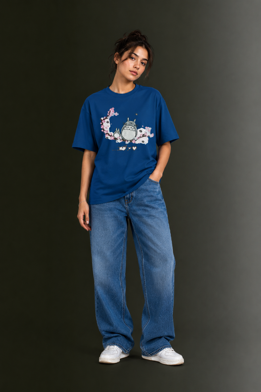 Women Drop Shoulder Front Printed T-Shirt | OUTPUFF