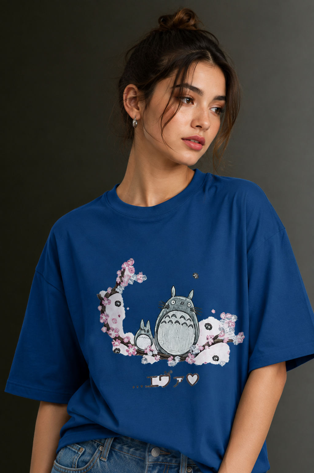 Women Drop Shoulder Front Printed T-Shirt | OUTPUFF