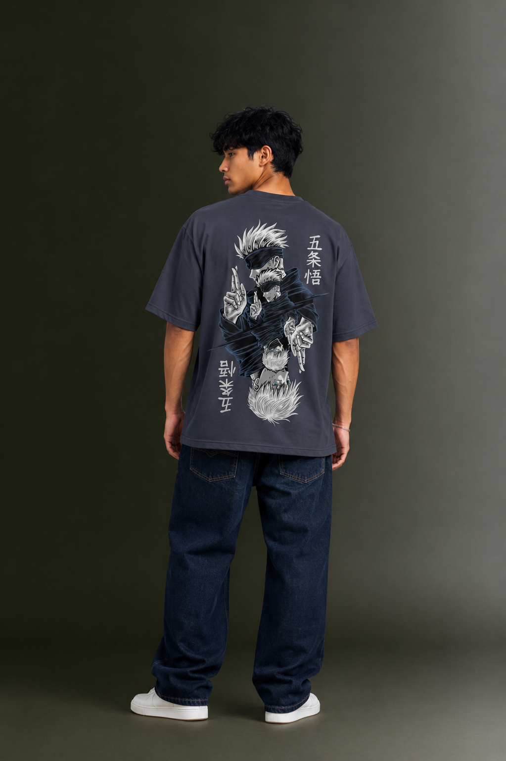 Men's Drop Shoulder Front & Back Printed T-Shirt | Graphic Tee | OUTPUFF