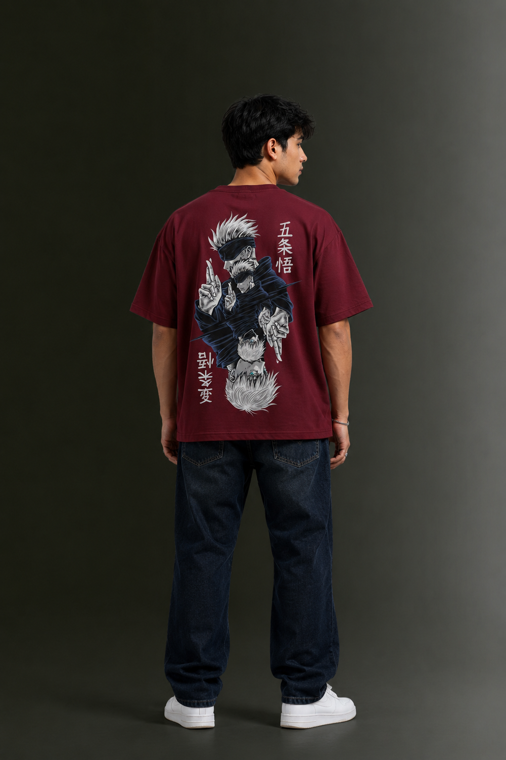 Men's Drop Shoulder Front & Back Printed T-Shirt | Graphic Tee | OUTPUFF