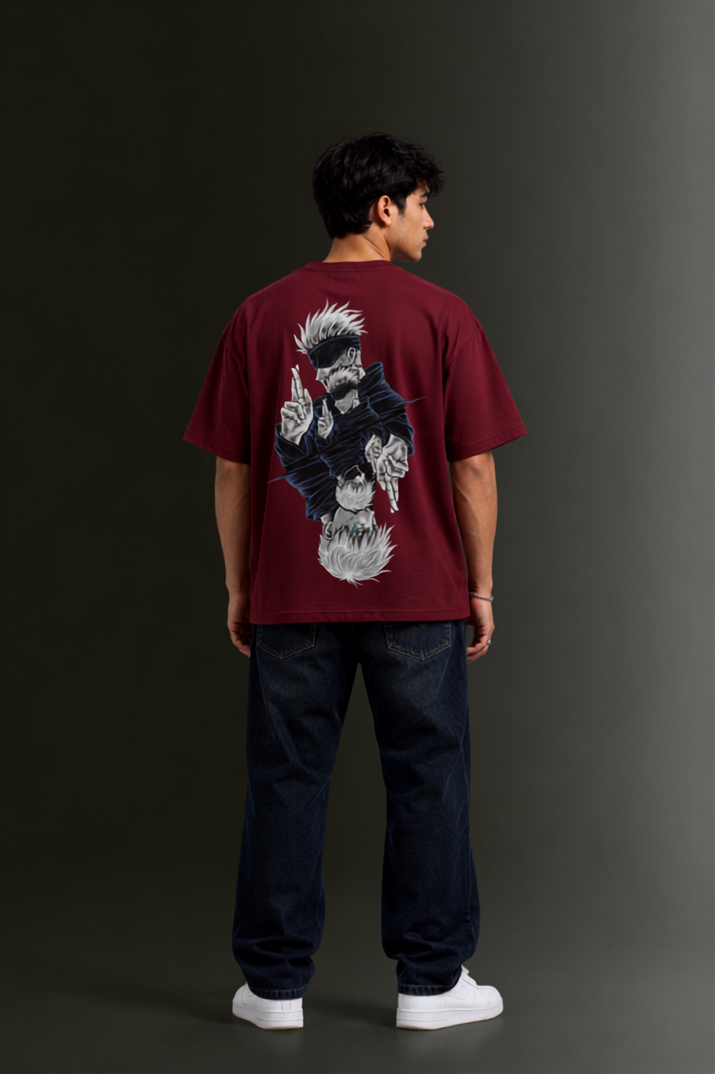 Men's Drop Shoulder Front & Back Printed T-Shirt | Graphic Tee | OUTPUFF