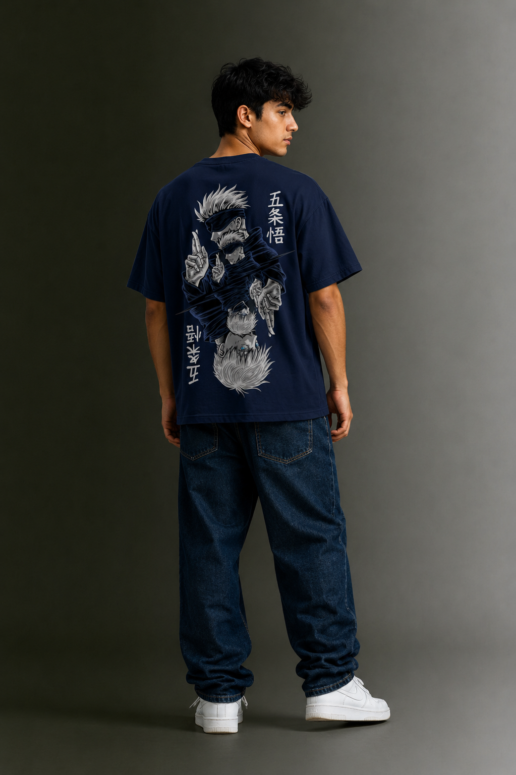 Men's Drop Shoulder Front & Back Printed T-Shirt | Graphic Tee | OUTPUFF