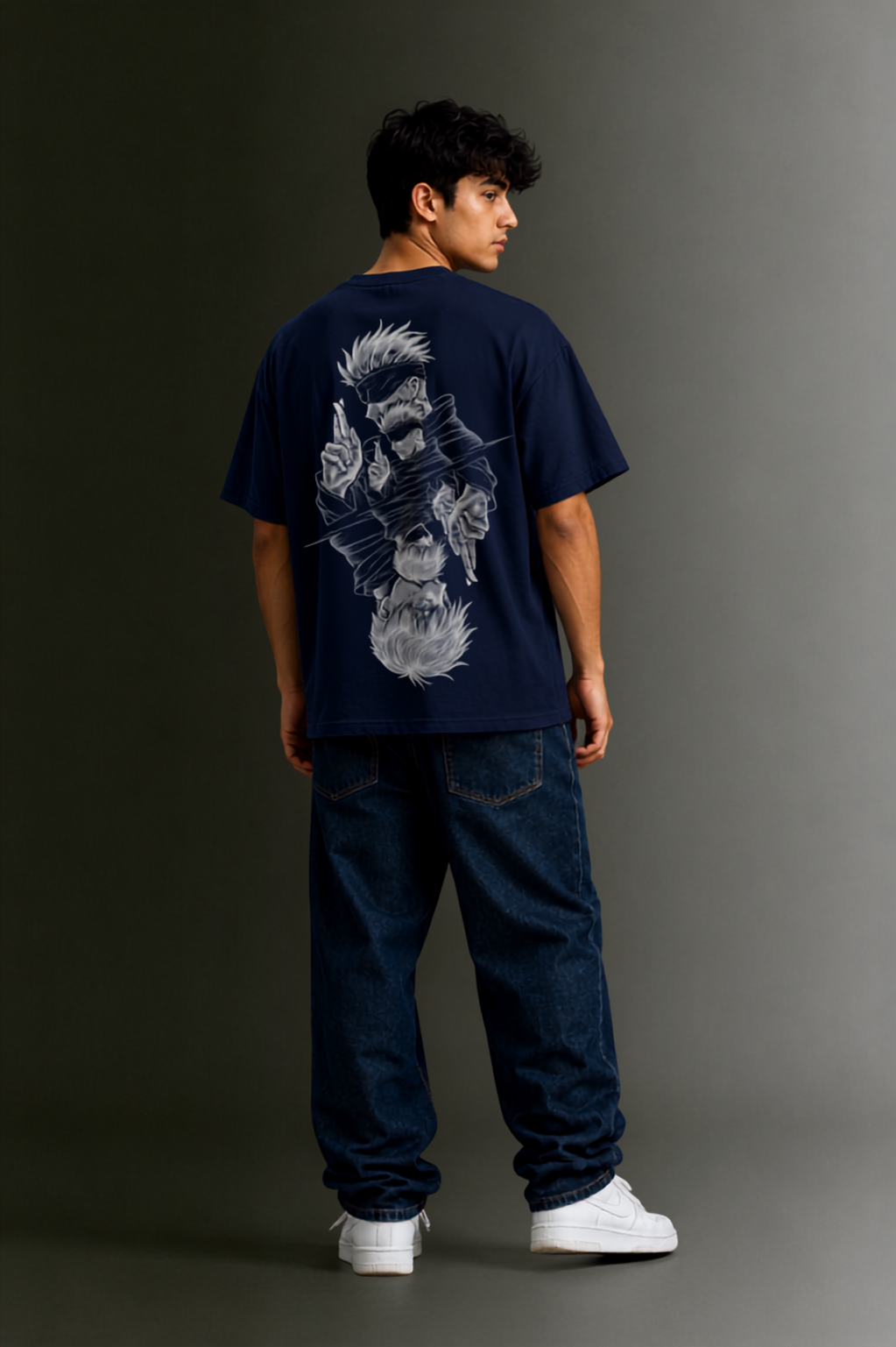 Men's Drop Shoulder Front & Back Printed T-Shirt | Graphic Tee | OUTPUFF