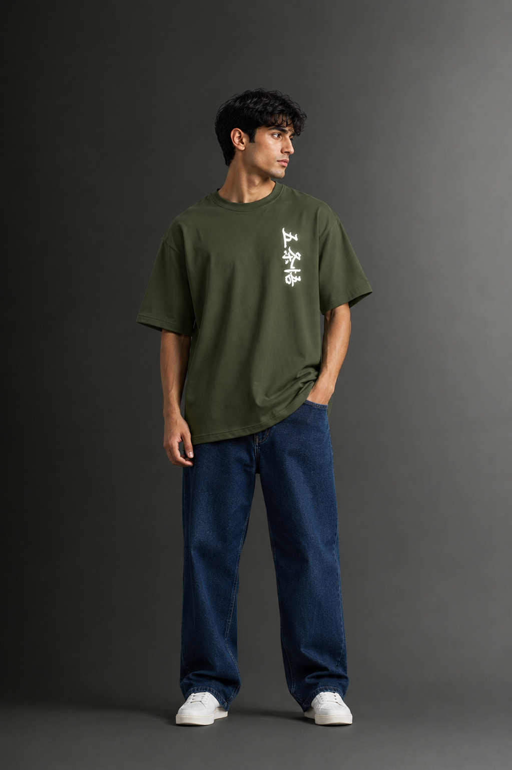 Men's Drop Shoulder Front & Back Printed T-Shirt | Graphic Tee | OUTPUFF