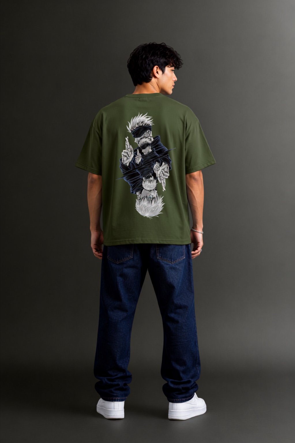 Men's Drop Shoulder Front & Back Printed T-Shirt | Graphic Tee | OUTPUFF