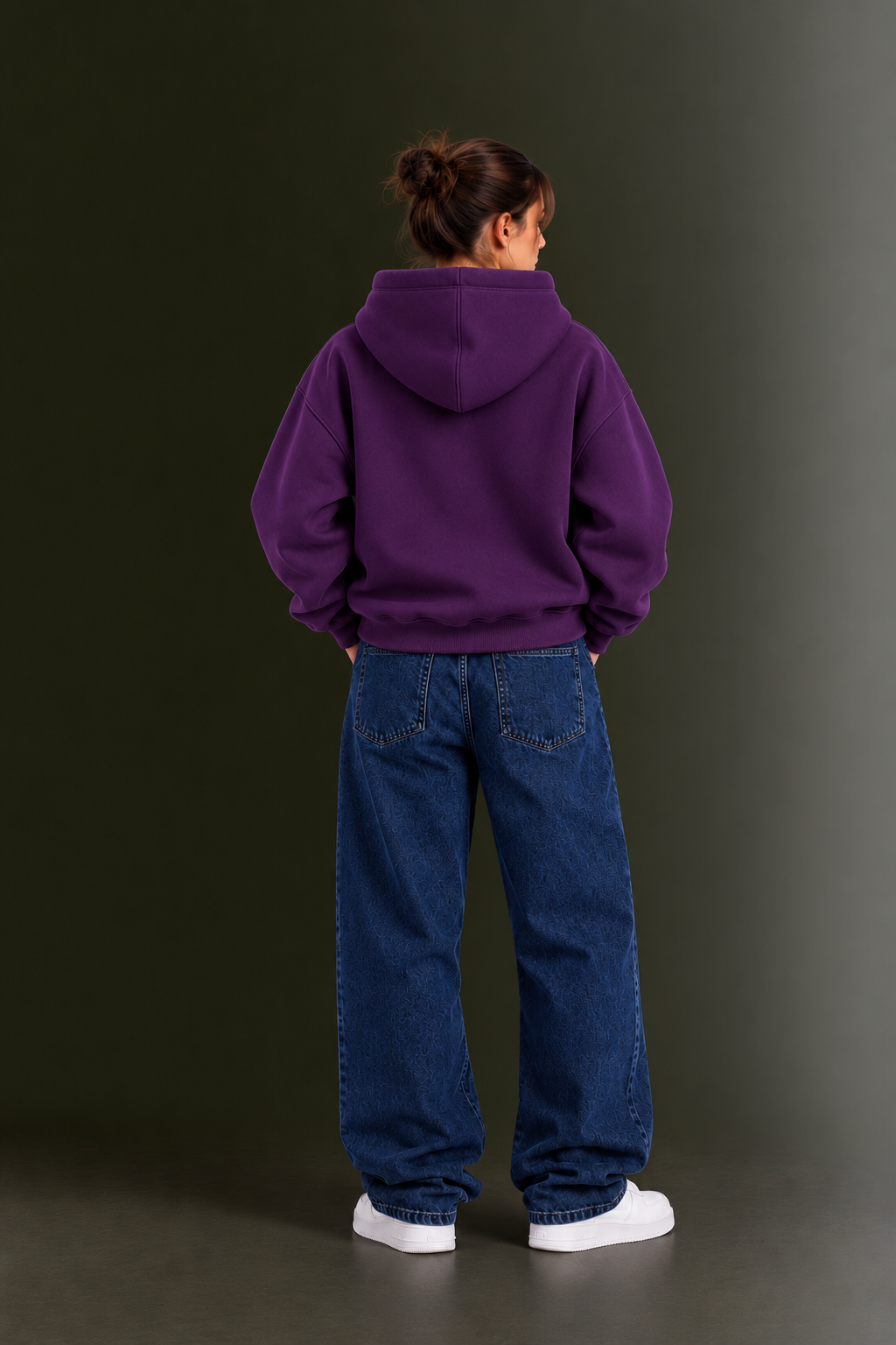 OUTPUFF Unisex Regular Fit Pullover Hoodie with Kangaroo Pocket