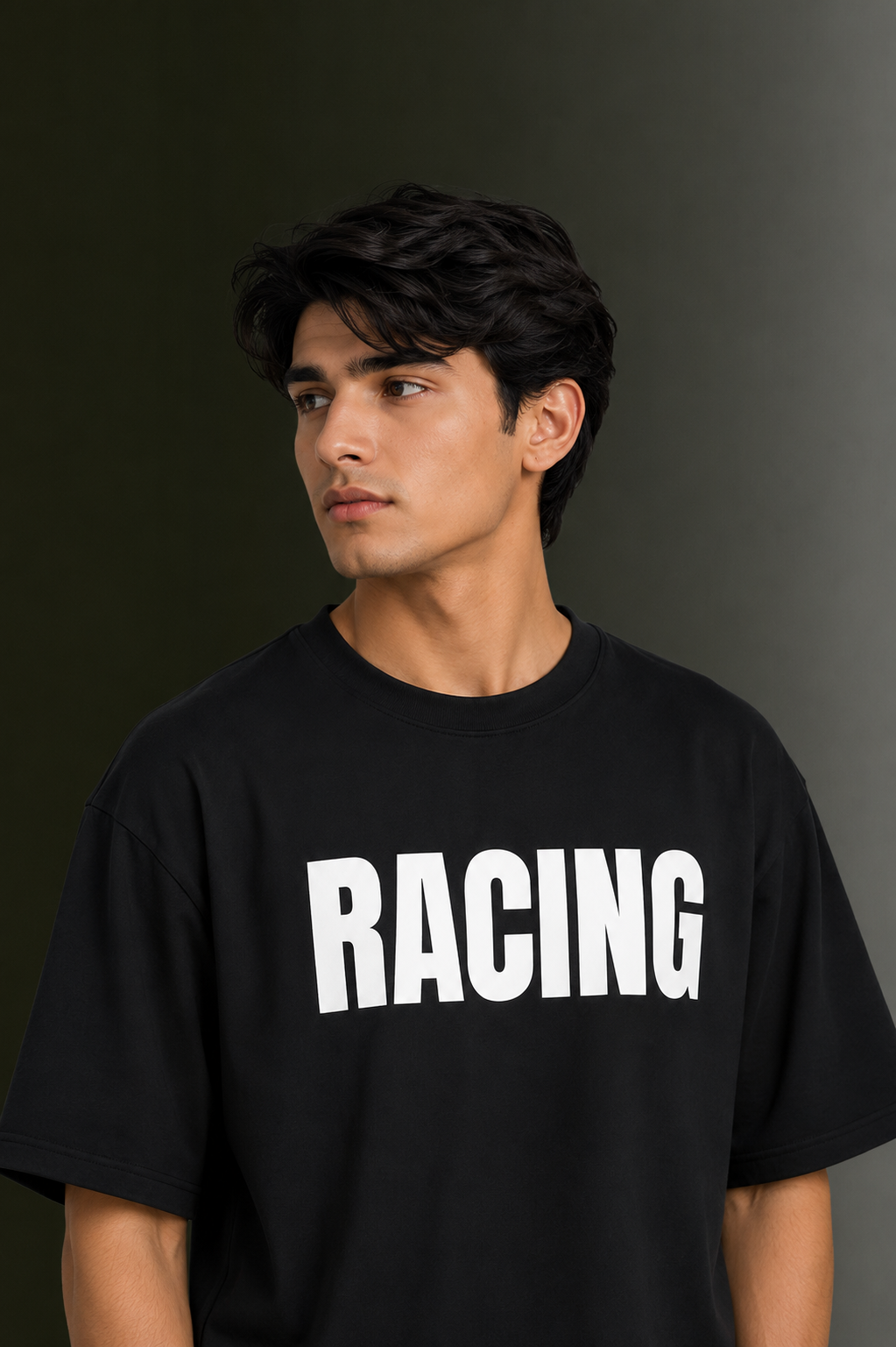 Men's Drop Shoulder Front & Back Printed T-Shirt | Graphic Tee | OUTPUFF