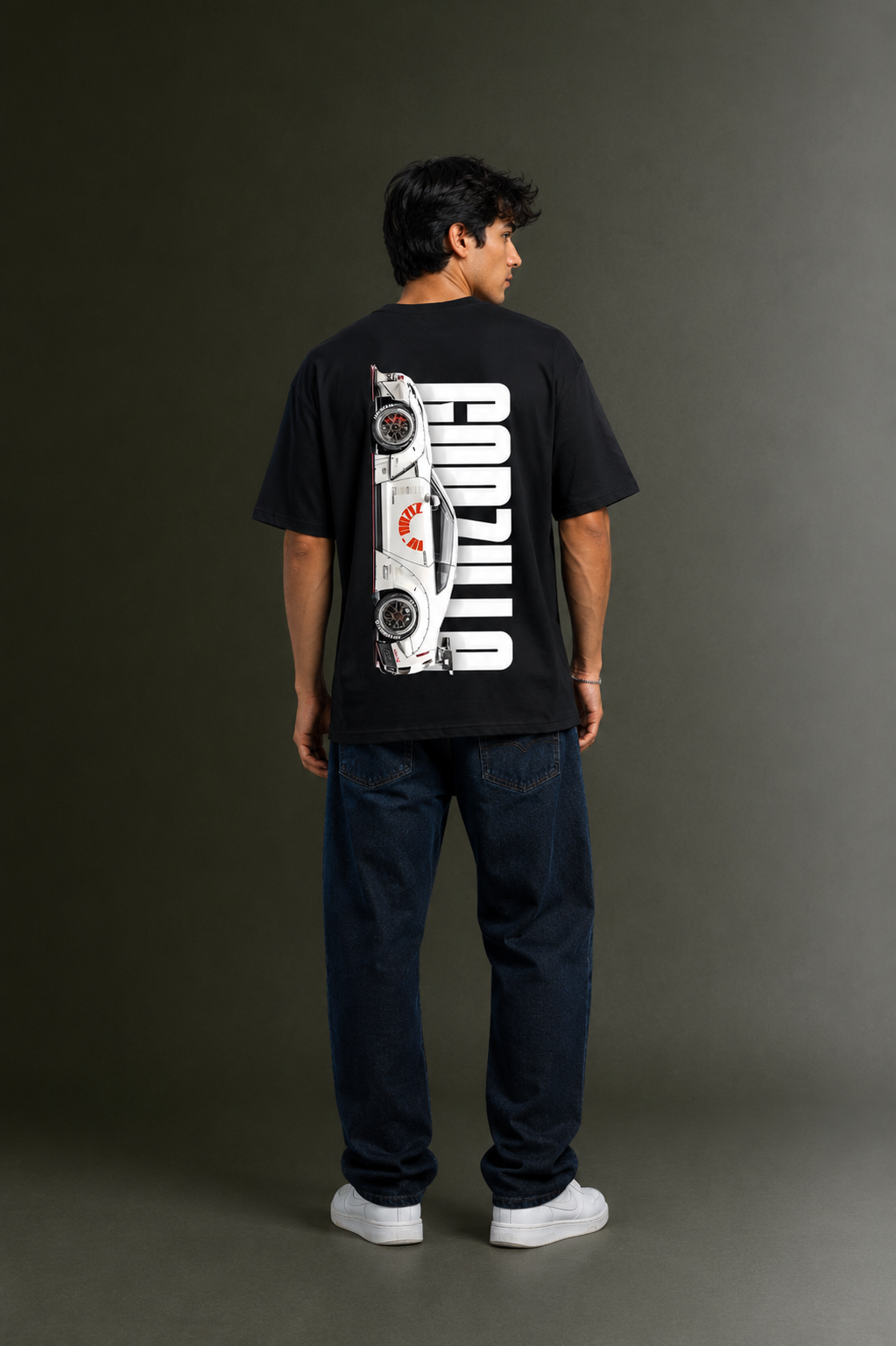 Men's Drop Shoulder Front & Back Printed T-Shirt | Graphic Tee | OUTPUFF