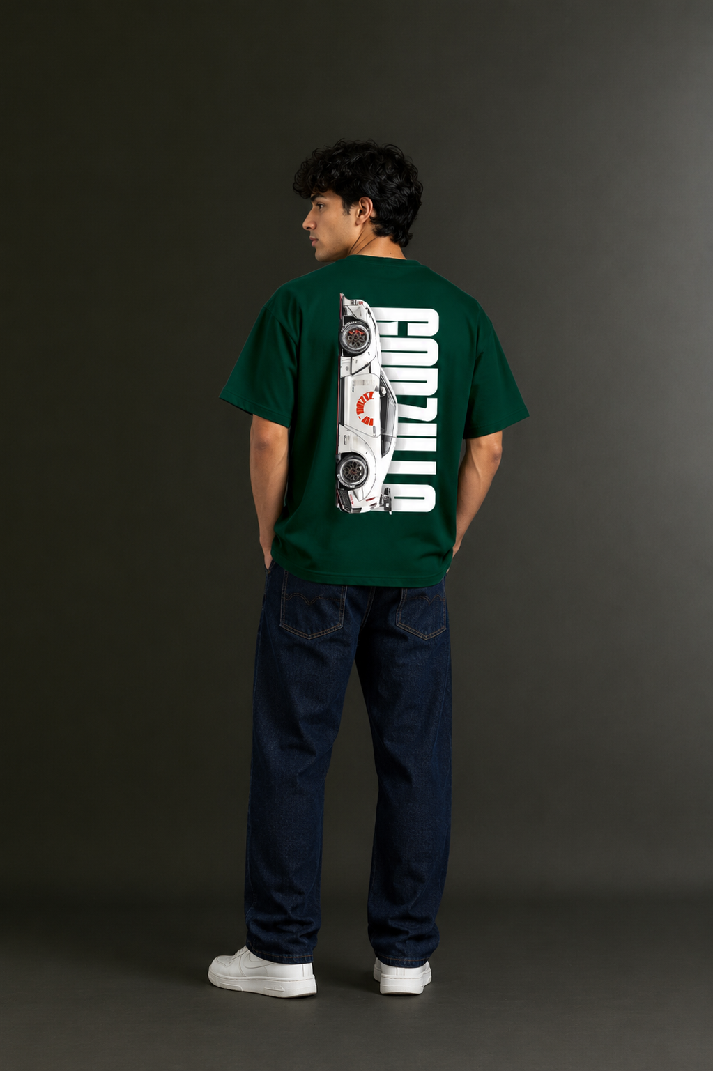 Men's Drop Shoulder Front & Back Printed T-Shirt | Graphic Tee | OUTPUFF