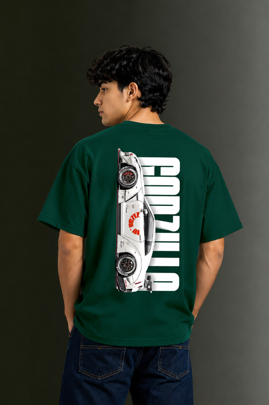 Men's Drop Shoulder Front & Back Printed T-Shirt | Graphic Tee | OUTPUFF