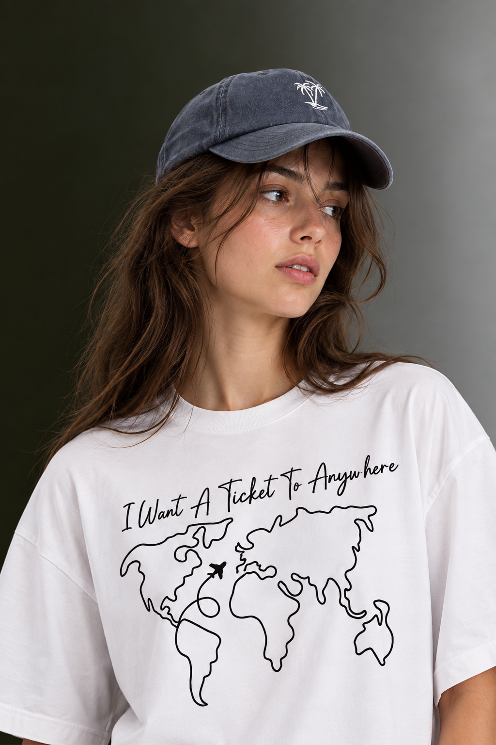 Women Drop Shoulder Front Printed T-Shirt | OUTPUFF