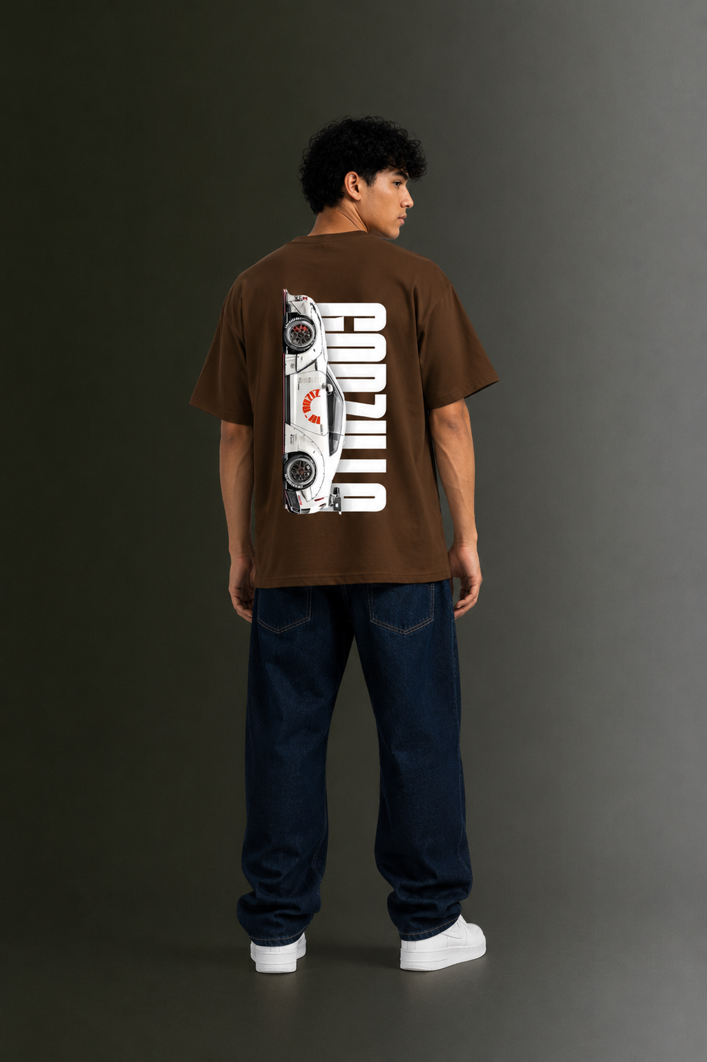 Men's Drop Shoulder Front & Back Printed T-Shirt | Graphic Tee | OUTPUFF