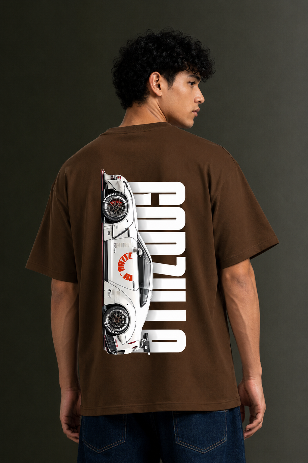 Men's Drop Shoulder Front & Back Printed T-Shirt | Graphic Tee | OUTPUFF