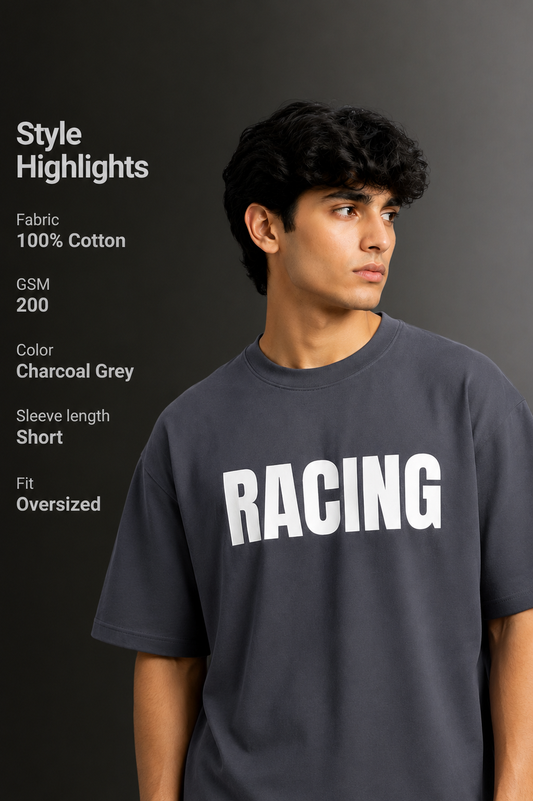 Men's Drop Shoulder Front & Back Printed T-Shirt | Graphic Tee | OUTPUFF