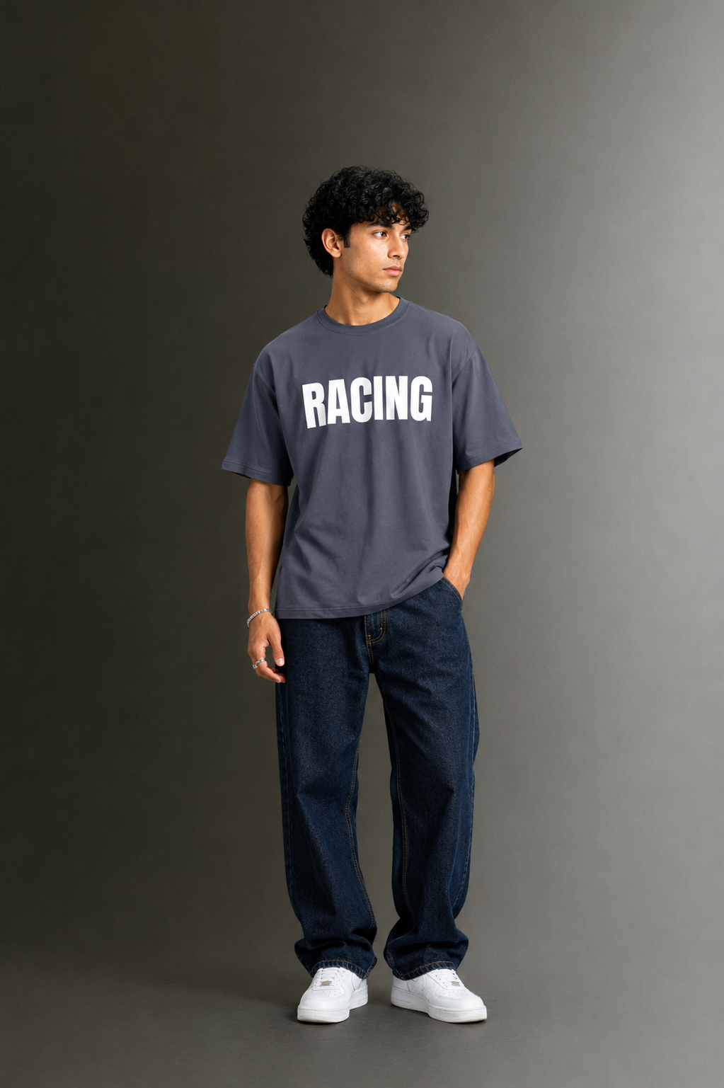 Men's Drop Shoulder Front & Back Printed T-Shirt | Graphic Tee | OUTPUFF