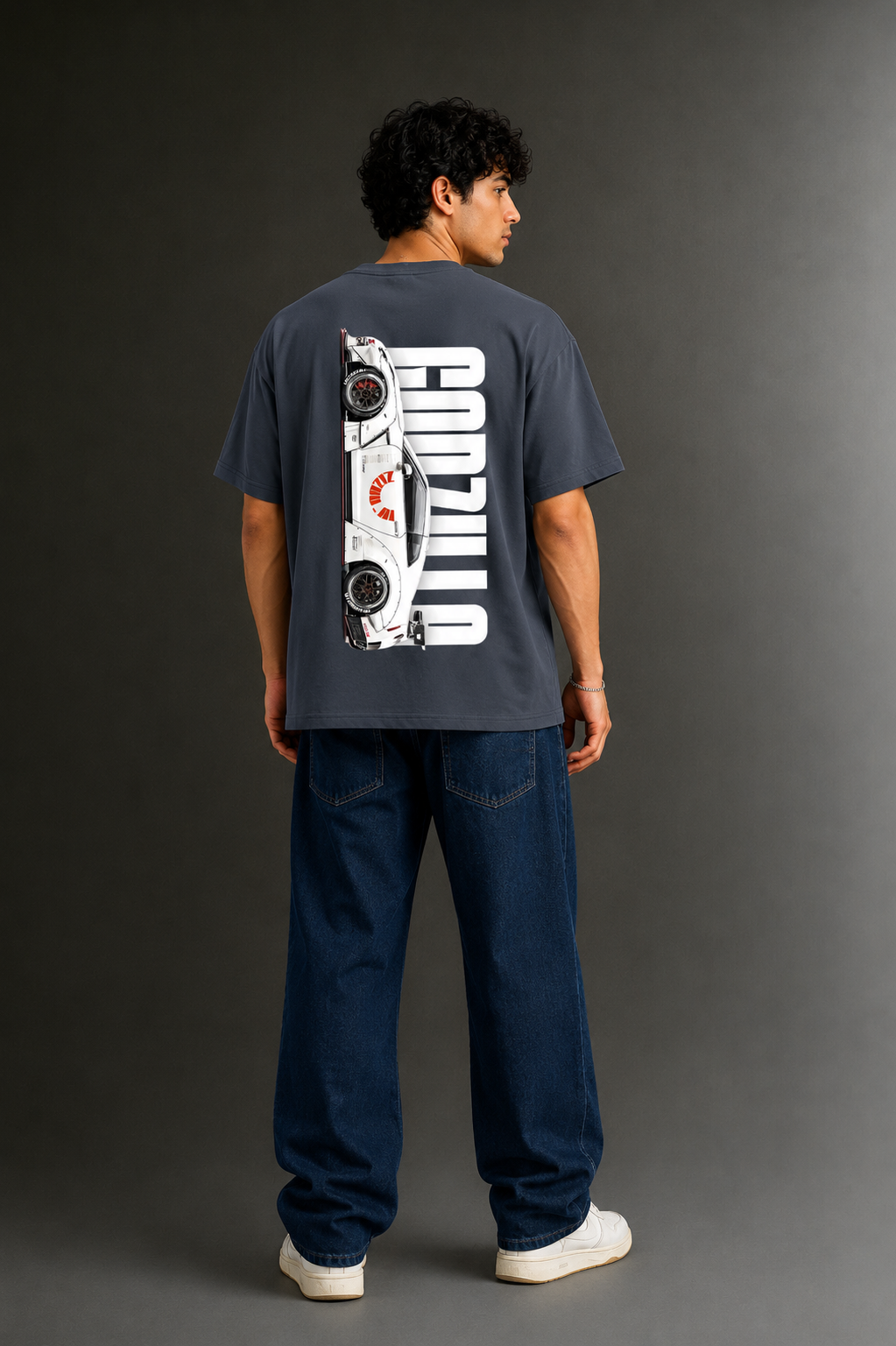 Men's Drop Shoulder Front & Back Printed T-Shirt | Graphic Tee | OUTPUFF