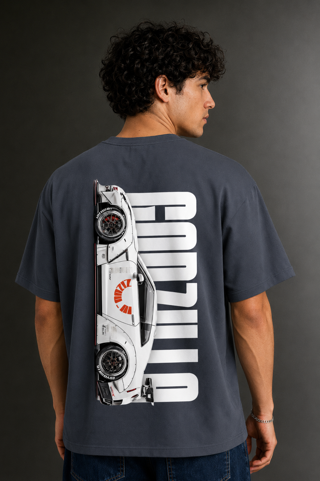 Men's Drop Shoulder Front & Back Printed T-Shirt | Graphic Tee | OUTPUFF