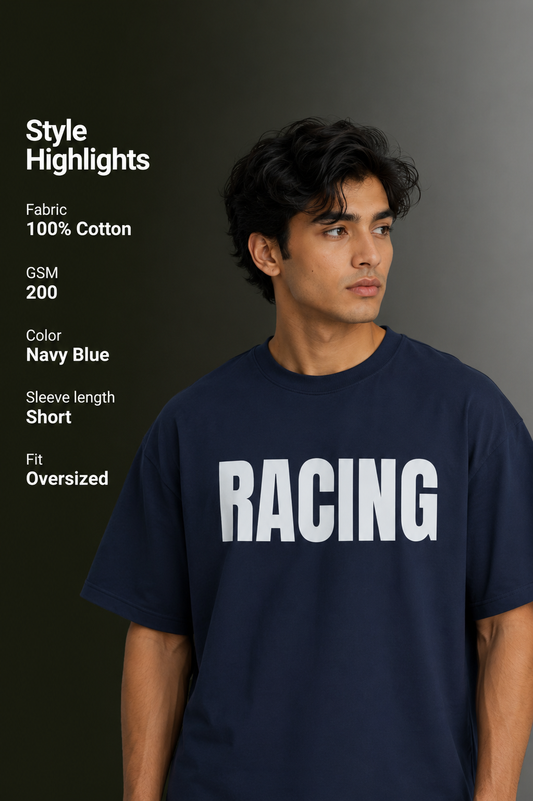 Men's Drop Shoulder Front & Back Printed T-Shirt | Graphic Tee | OUTPUFF