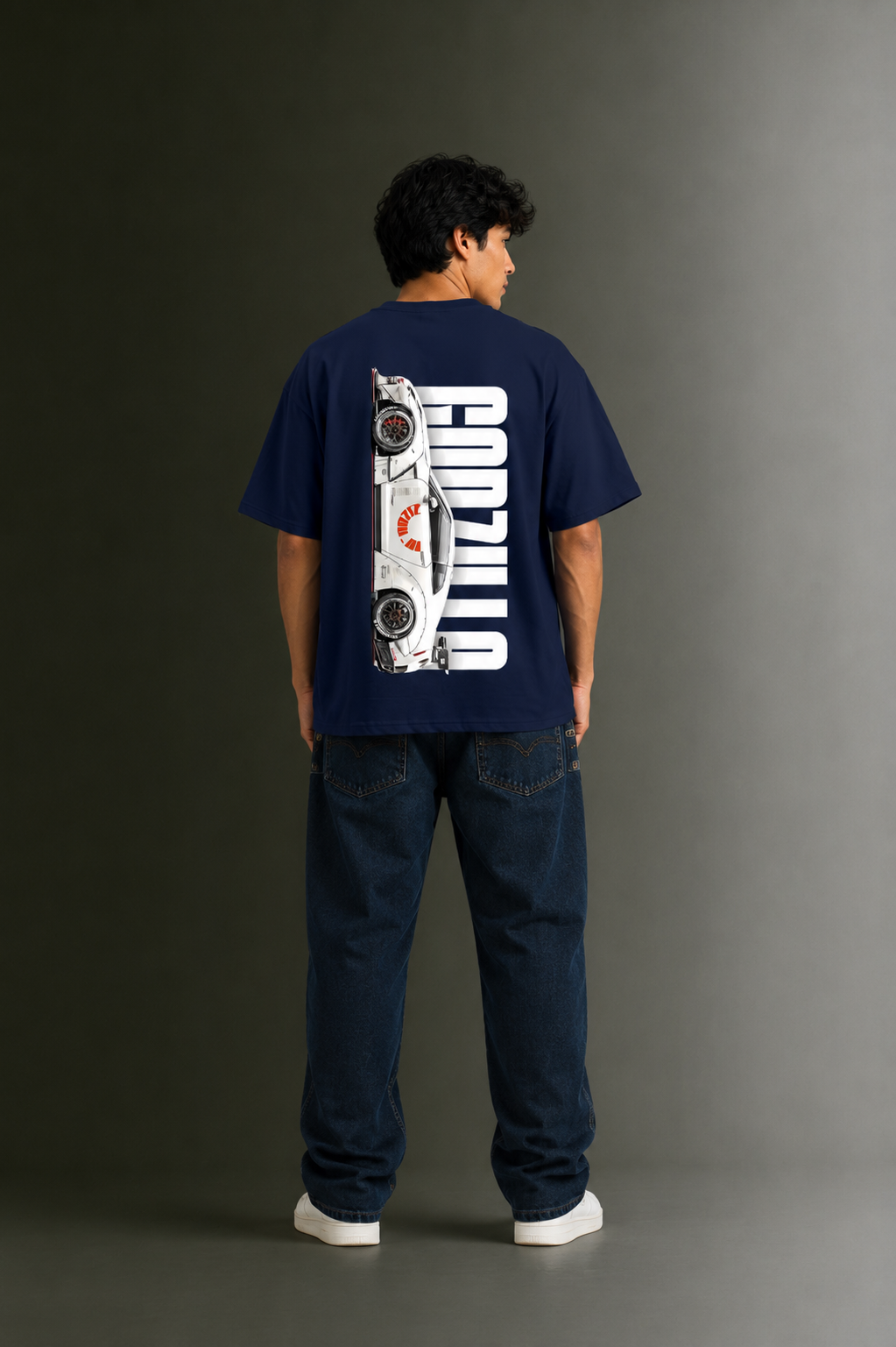 Men's Drop Shoulder Front & Back Printed T-Shirt | Graphic Tee | OUTPUFF