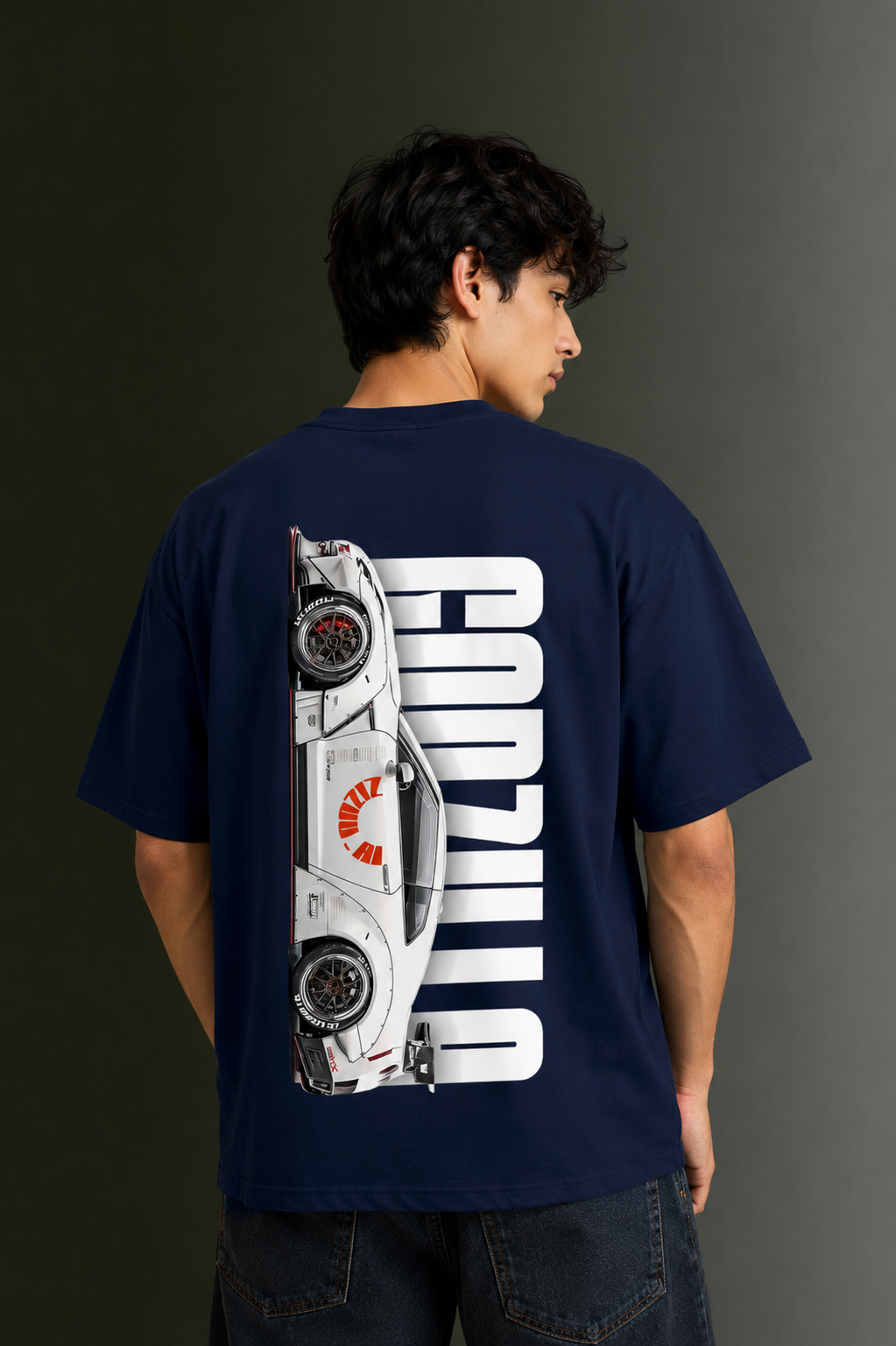 Men's Drop Shoulder Front & Back Printed T-Shirt | Graphic Tee | OUTPUFF