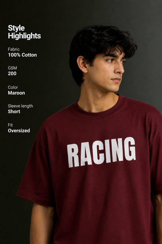 Men's Drop Shoulder Front & Back Printed T-Shirt | Graphic Tee | OUTPUFF
