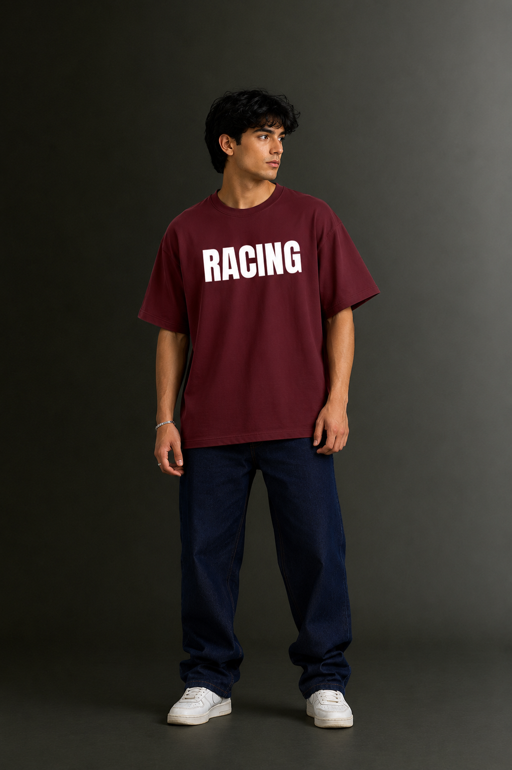 Men's Drop Shoulder Front & Back Printed T-Shirt | Graphic Tee | OUTPUFF