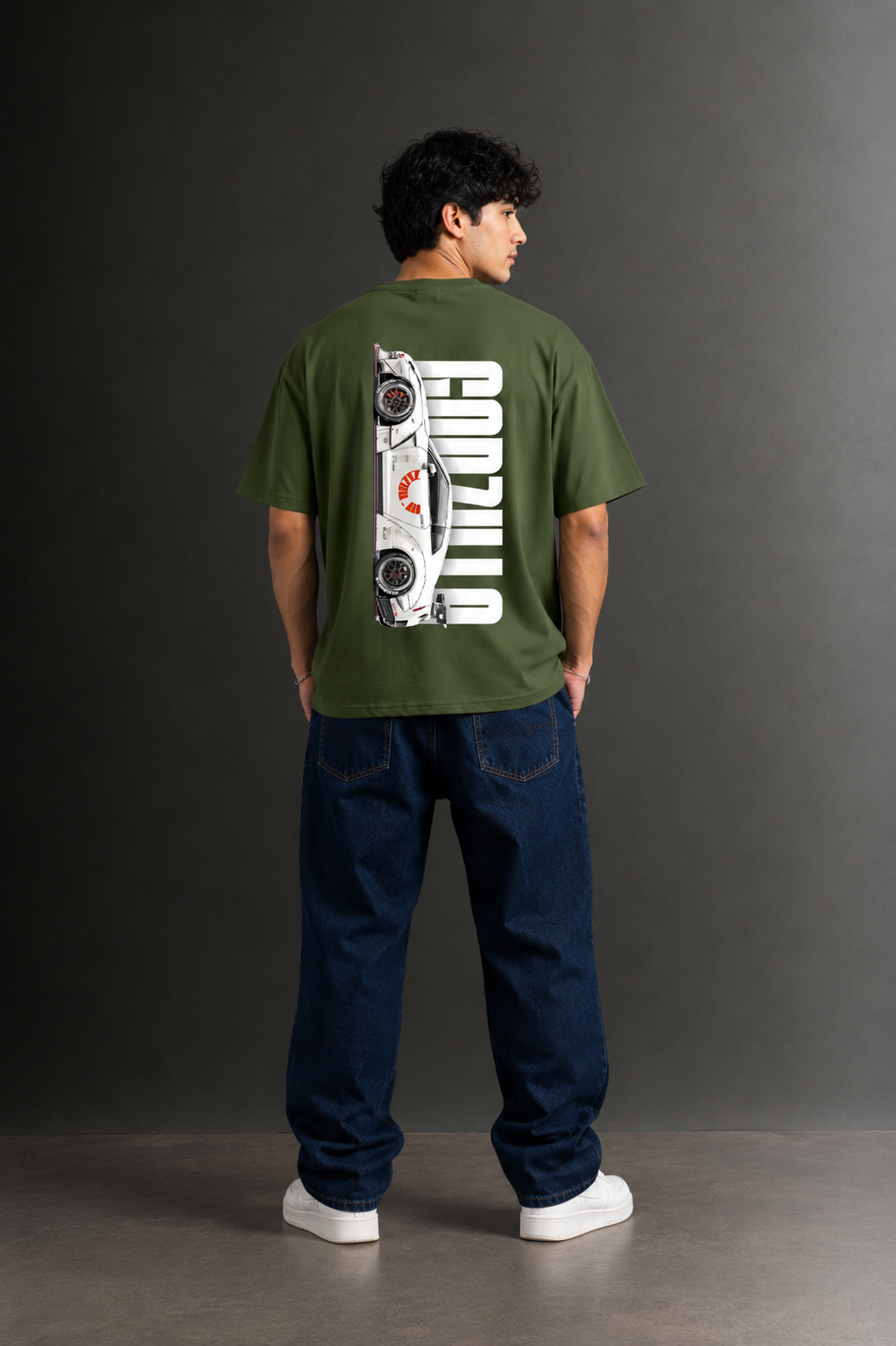 Men's Drop Shoulder Front & Back Printed T-Shirt | Graphic Tee | OUTPUFF