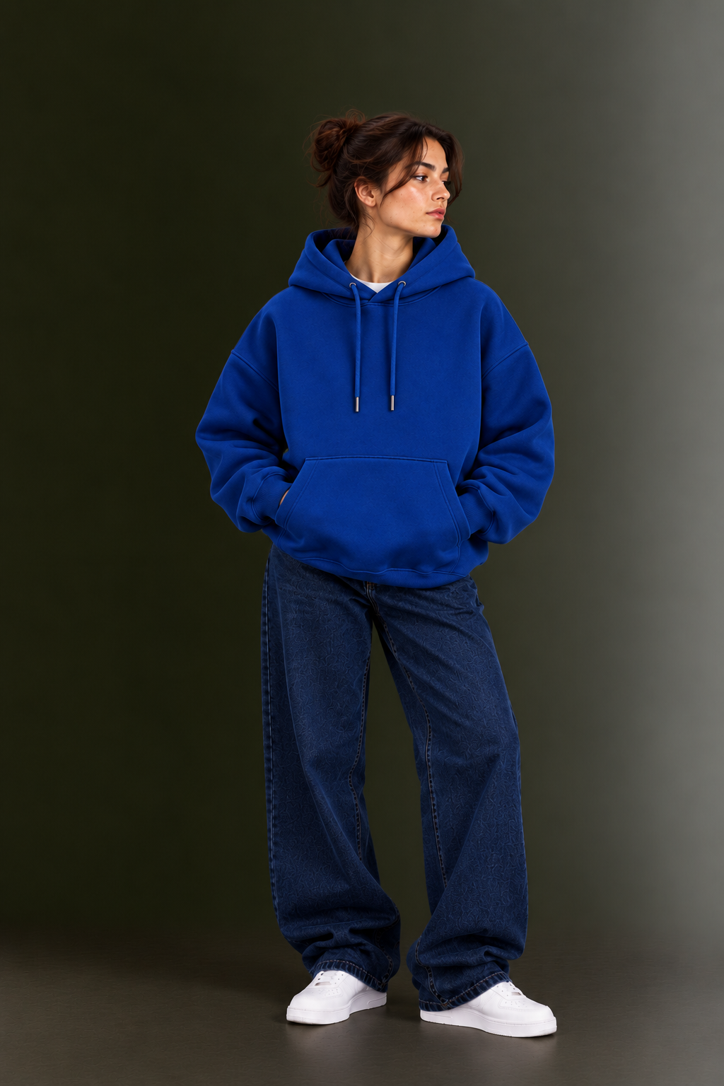 OUTPUFF Unisex Regular Fit Pullover Hoodie with Kangaroo Pocket