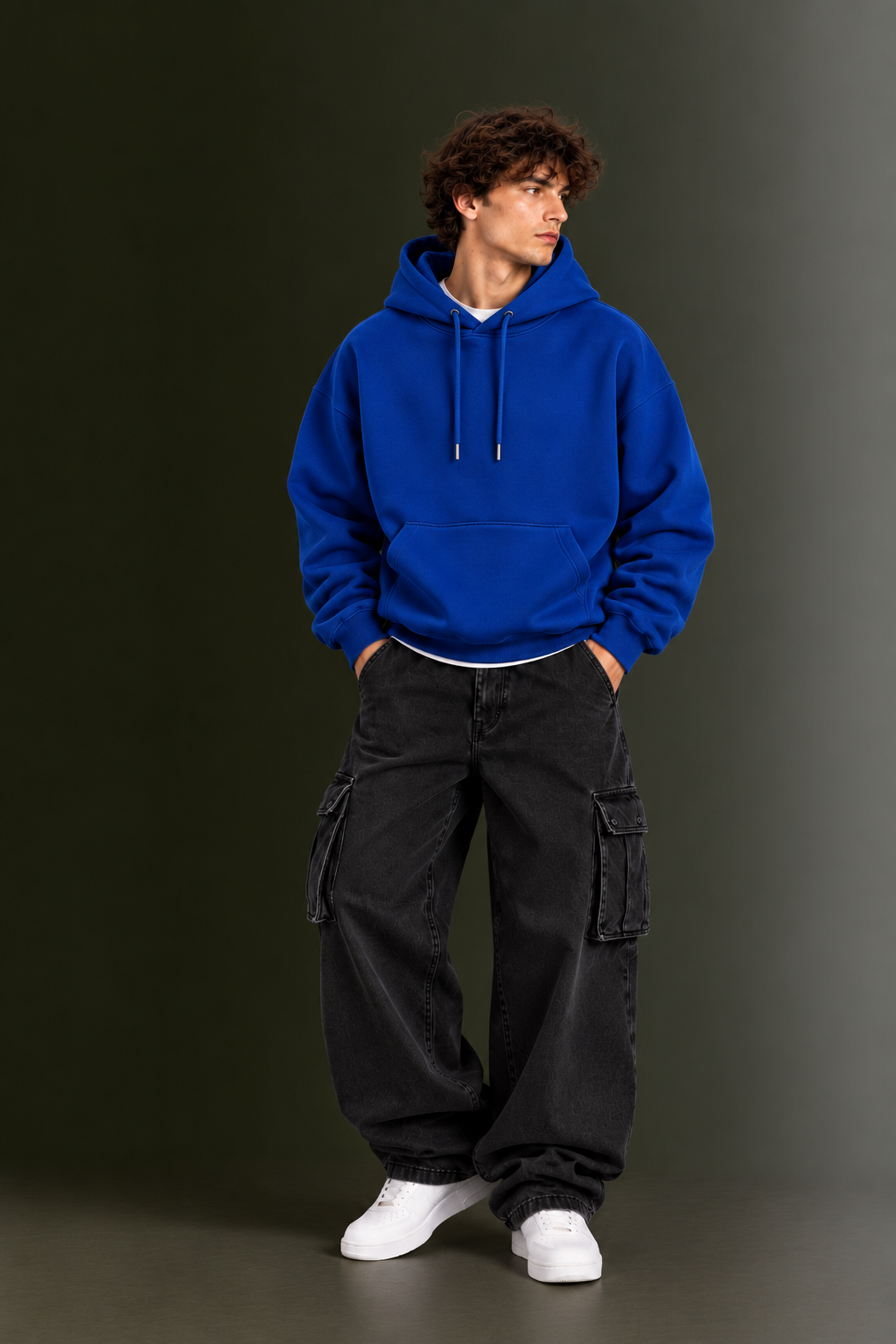OUTPUFF Unisex Regular Fit Pullover Hoodie with Kangaroo Pocket