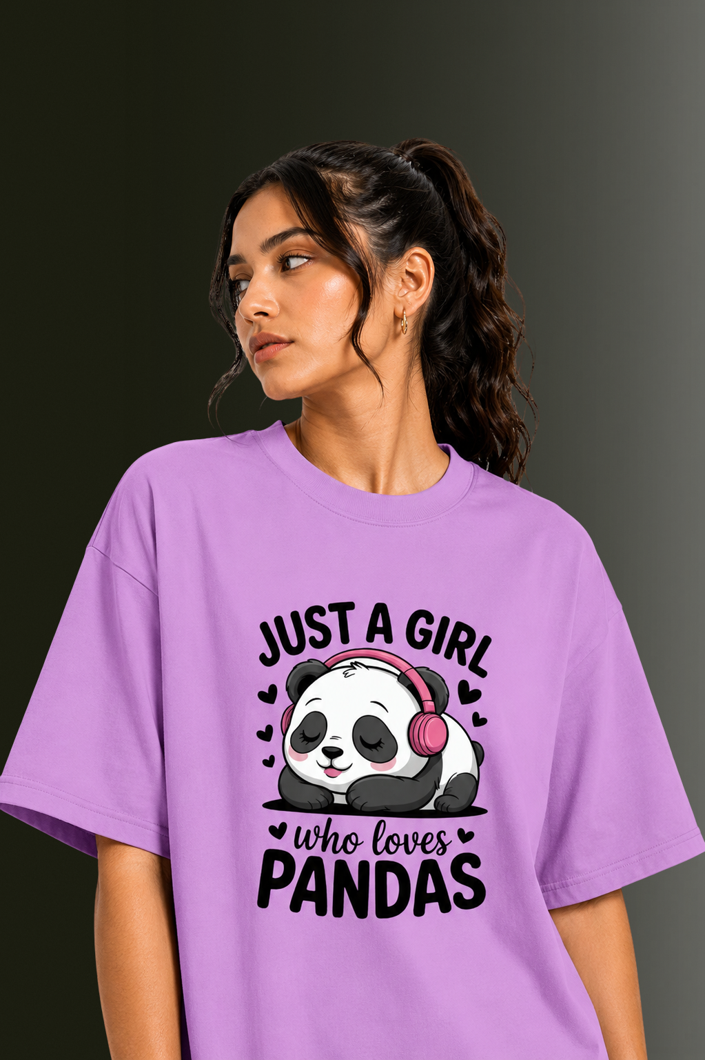 Women Drop Shoulder Front Printed T-Shirt | OUTPUFF