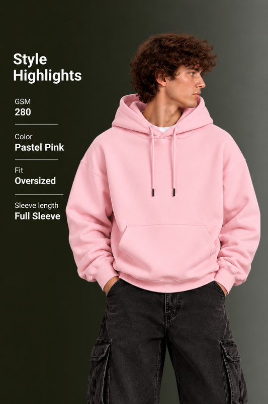 OUTPUFF Unisex Regular Fit Pullover Hoodie with Kangaroo Pocket
