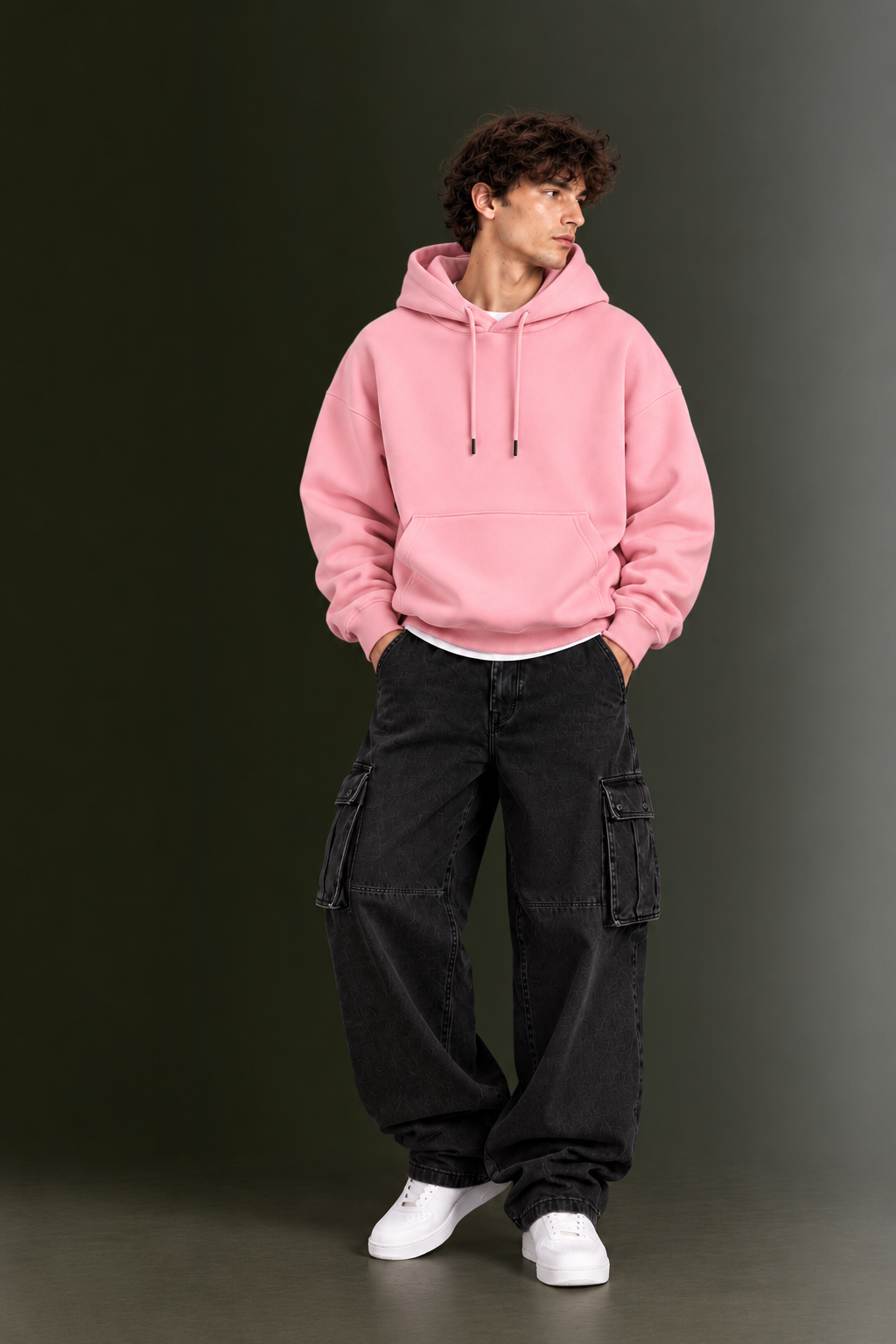OUTPUFF Unisex Regular Fit Pullover Hoodie with Kangaroo Pocket