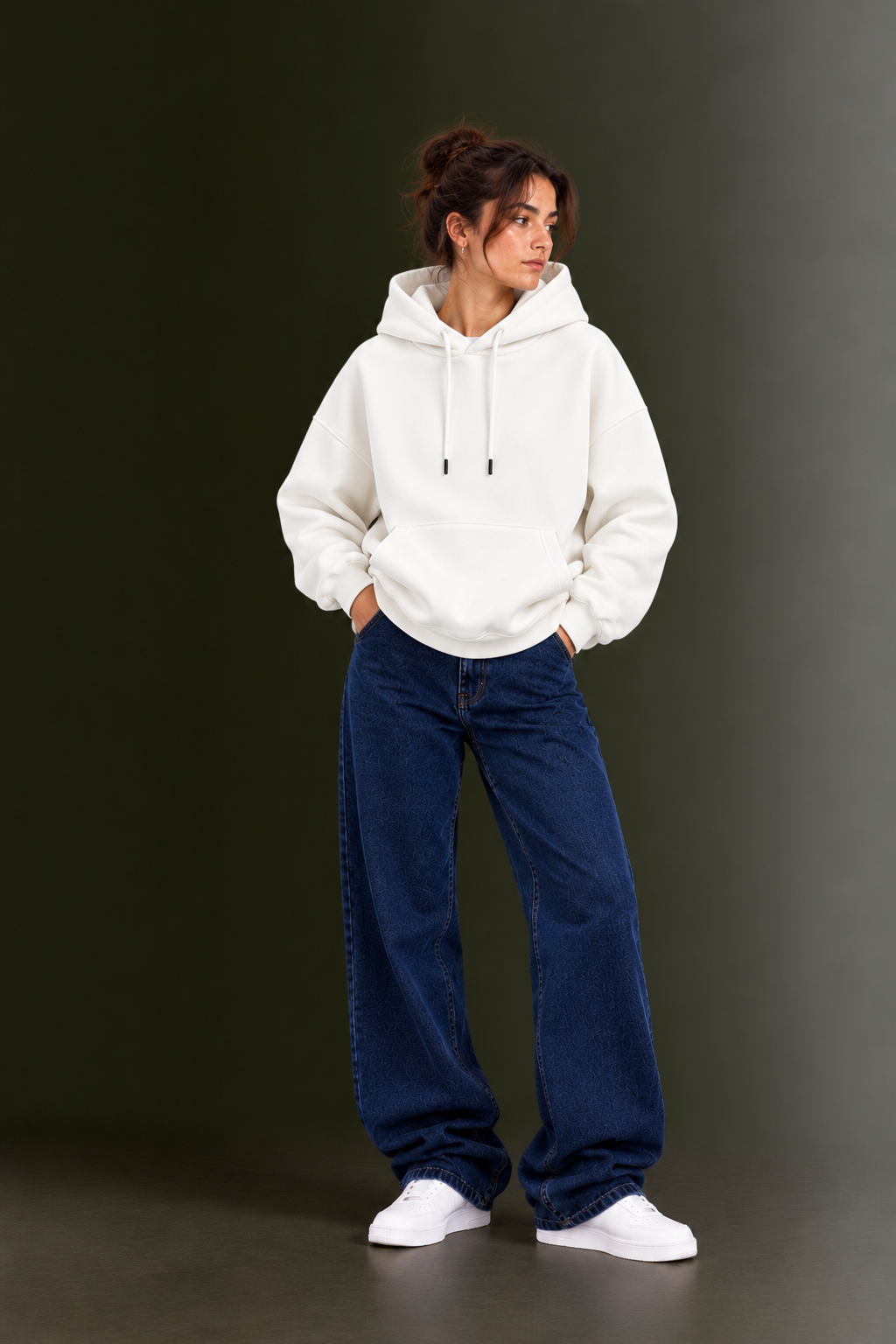OUTPUFF Unisex Regular Fit Pullover Hoodie with Kangaroo Pocket