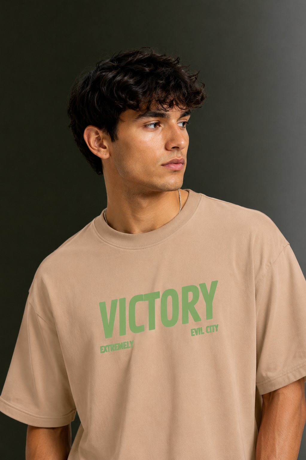 Men's Drop Shoulder Front & Back Printed T-Shirt | Graphic Tee | OUTPUFF