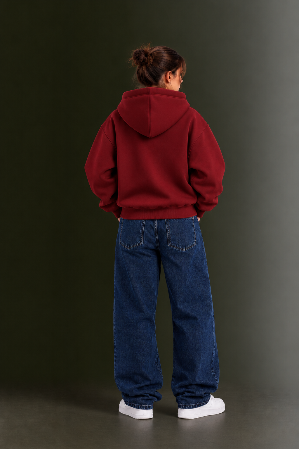 OUTPUFF Unisex Regular Fit Pullover Hoodie with Kangaroo Pocket