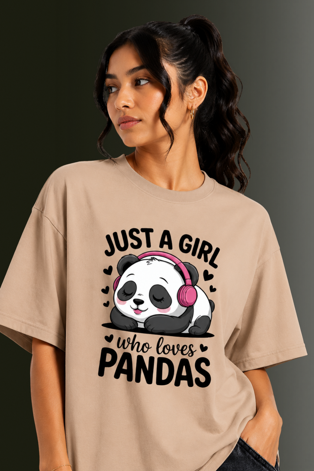 Women Drop Shoulder Front Printed T-Shirt | OUTPUFF