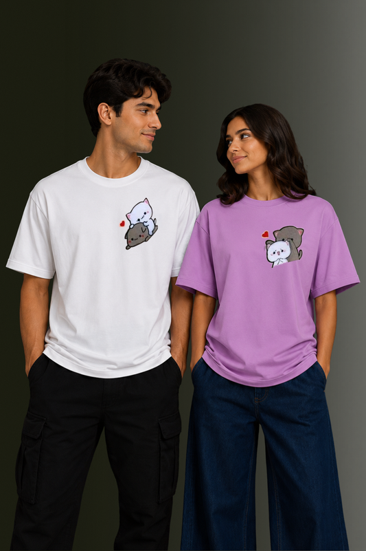 Matching Couple Printed T-Shirts | OUTPUFF